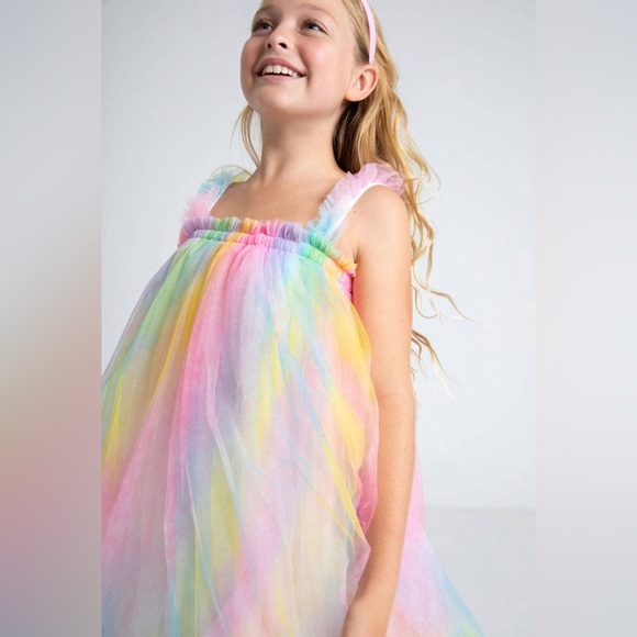 LOLA - OMBRE RAINBOW TULLE DRESS - Picture 2 of 10